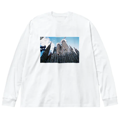 Barcelona landscape4 ビッグシルエットロングスリーブTシャツ