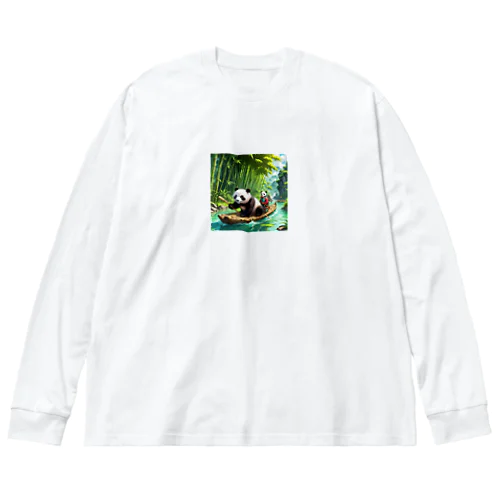 冒険パンダ Big Long Sleeve T-Shirt