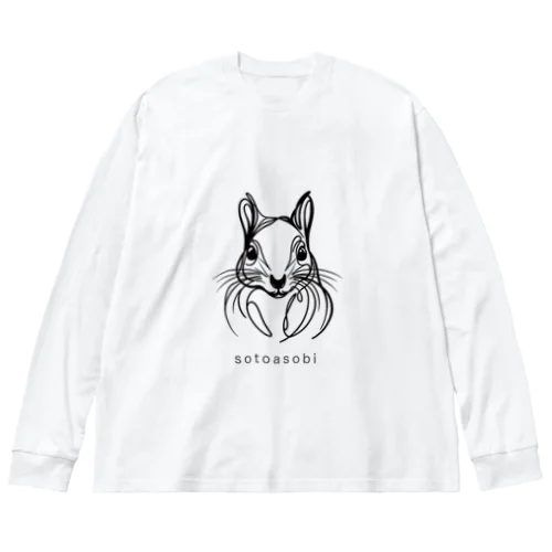 sotoasobi -squirrel- ビッグシルエットロングスリーブTシャツ