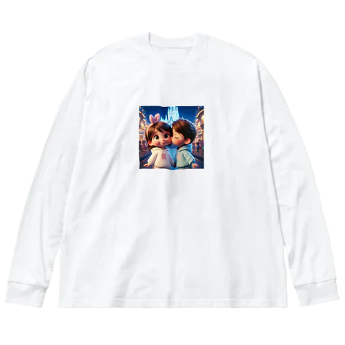 ピクサー風カップル Big Long Sleeve T-Shirt