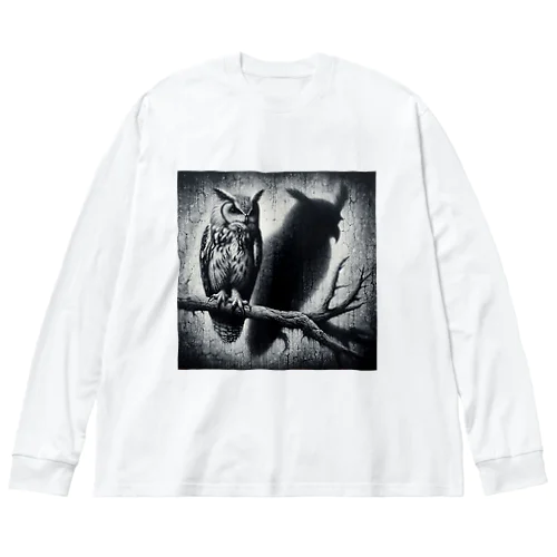 不思議な魅力漂う梟 Big Long Sleeve T-Shirt