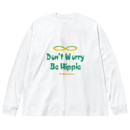 オリジナルロゴシリーズ　don't worry be hippie ビッグシルエットロングスリーブTシャツ