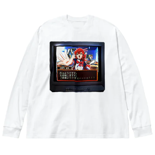 ゲーム雑魚 ビッグシルエットロングスリーブTシャツ