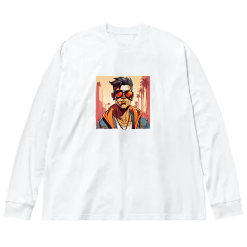 サングラスをかけたイケオジ Big Long Sleeve T-Shirt