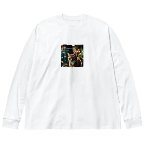 水槽と猫 Big Long Sleeve T-Shirt