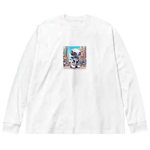 可愛いロボットのイラストグッズ Big Long Sleeve T-Shirt