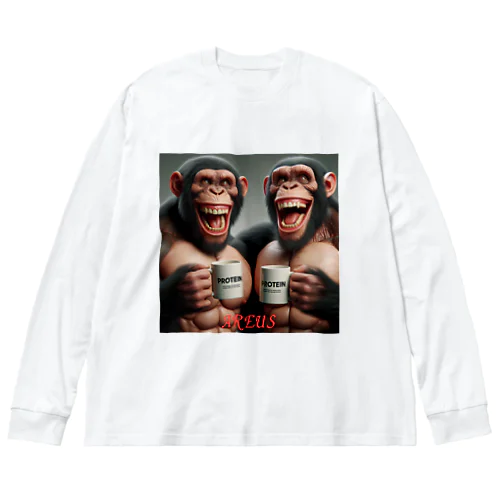 AREUS× CHIMPANZEE#3 ビッグシルエットロングスリーブTシャツ