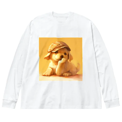 思索する子犬と暖かい日差し Marsa 106 Big Long Sleeve T-Shirt