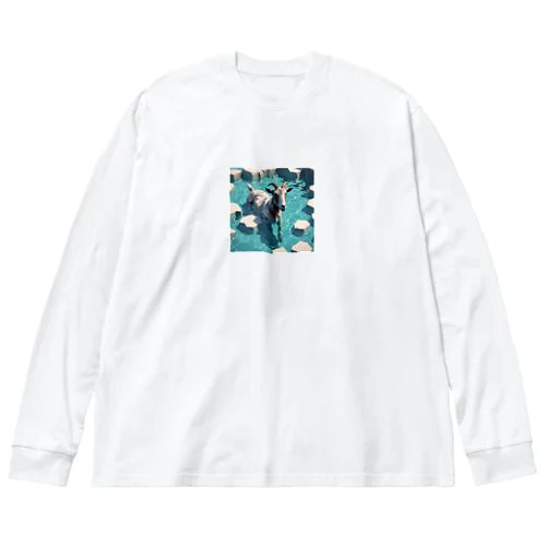 Water goat 2 ビッグシルエットロングスリーブTシャツ