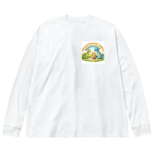 恐竜家族 Big Long Sleeve T-Shirt