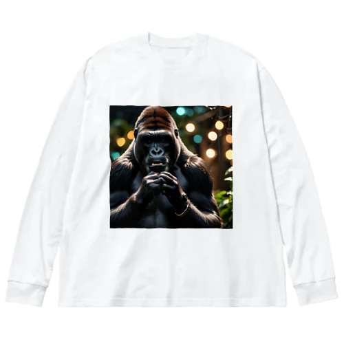 ボイパしてるゴリラ Big Long Sleeve T-Shirt