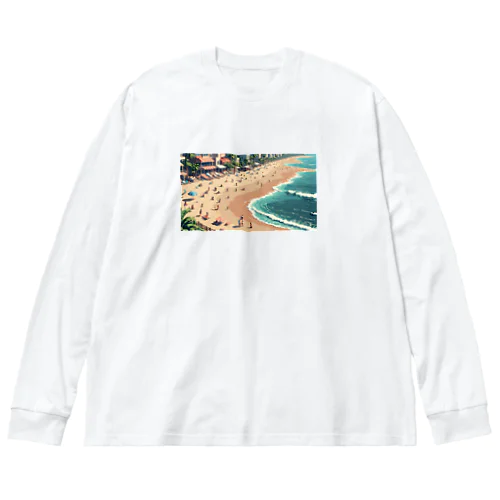 波の調べ Big Long Sleeve T-Shirt