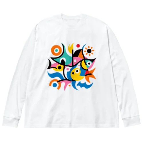 春 ビッグシルエットロングスリーブTシャツ