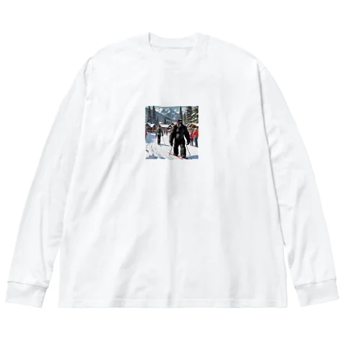 スキーをしてみたいゴリラ Big Long Sleeve T-Shirt