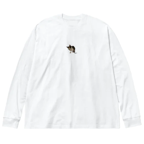 三毛猫（風呂上がり） Big Long Sleeve T-Shirt