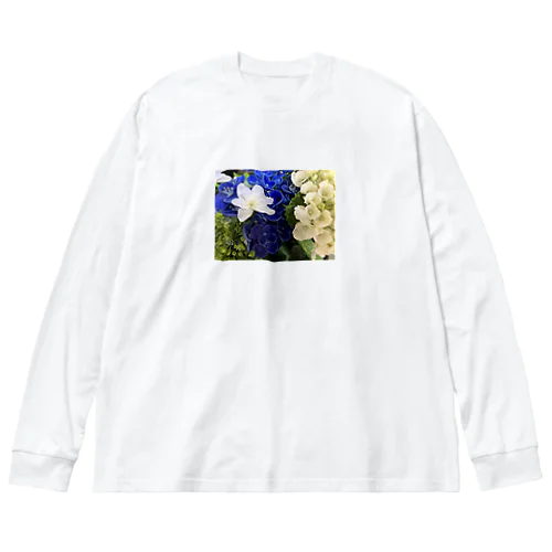 いろいろな紫陽花たち ビッグシルエットロングスリーブTシャツ