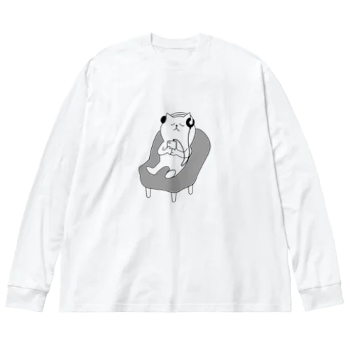 MUSIC　IS FUN ビッグシルエットロングスリーブTシャツ