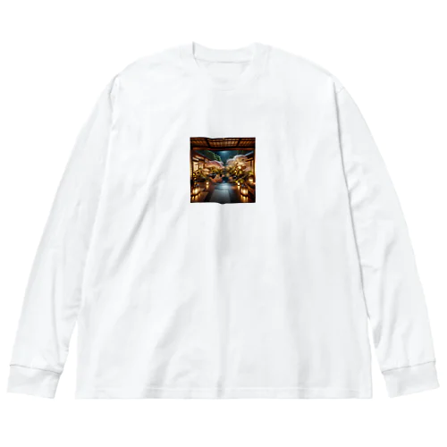 広大な日本庭園 Big Long Sleeve T-Shirt