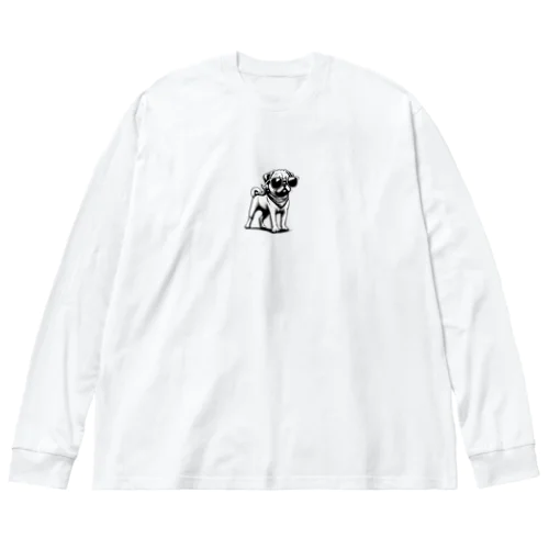 サングラス・イヌ ビッグシルエットロングスリーブTシャツ