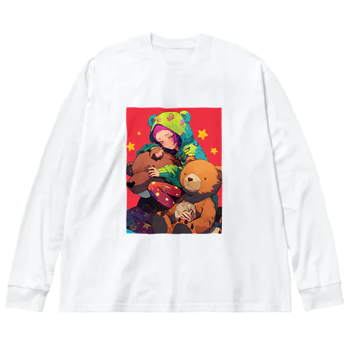 熊と仲良し　ラフルール　1859 Big Long Sleeve T-Shirt