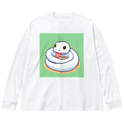 白蛇君 ビッグシルエットロングスリーブTシャツ