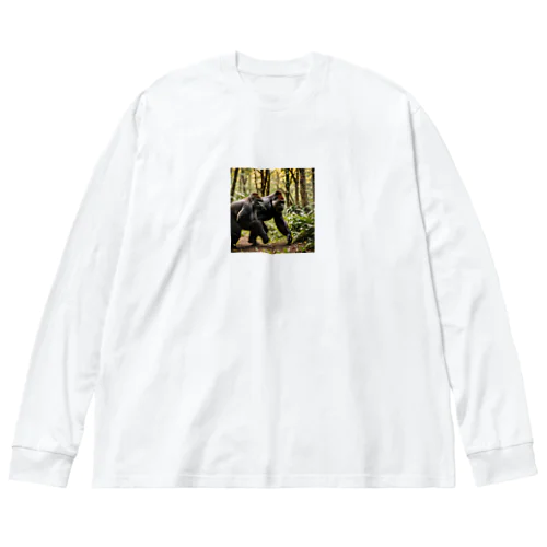 二匹のゴリラ Big Long Sleeve T-Shirt