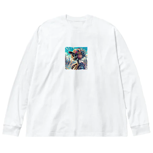 スカルシュガー ビッグシルエットロングスリーブTシャツ