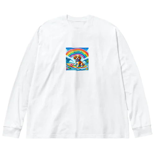 アロハワンコ ビッグシルエットロングスリーブTシャツ