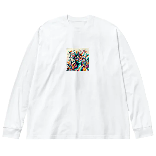 自由な女神 Big Long Sleeve T-Shirt