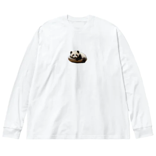 ねむねむパンダ ビッグシルエットロングスリーブTシャツ