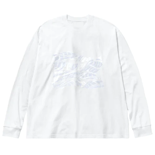 Necochan ロゴ 白 Big Long Sleeve T-Shirt