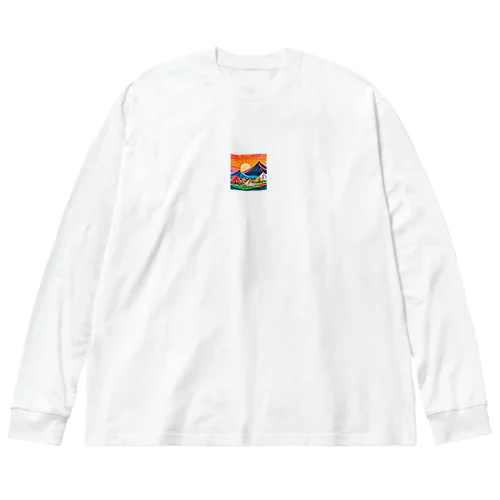 カラフル Big Long Sleeve T-Shirt