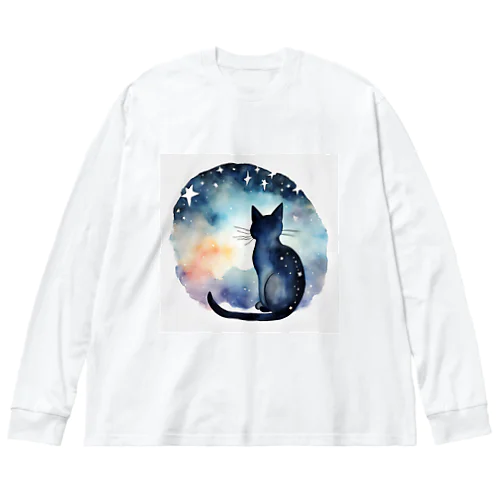 星黒猫 Big Long Sleeve T-Shirt