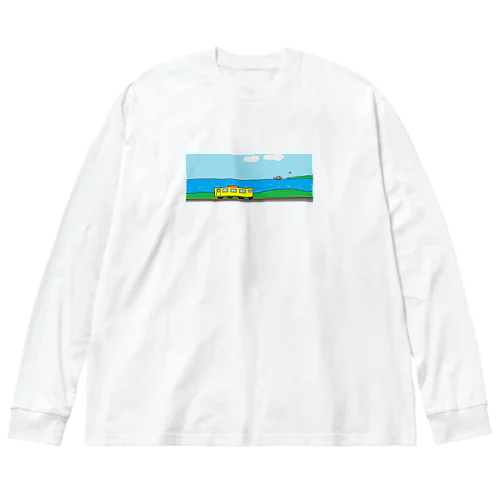 海岸線 ビッグシルエットロングスリーブTシャツ