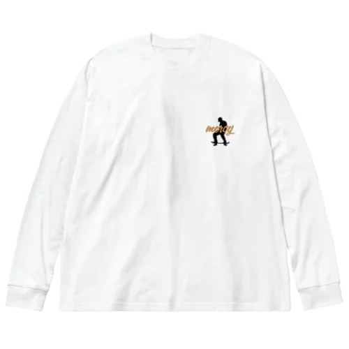 🛹スケートボードB ワンポイントデザイン Big Long Sleeve T-Shirt