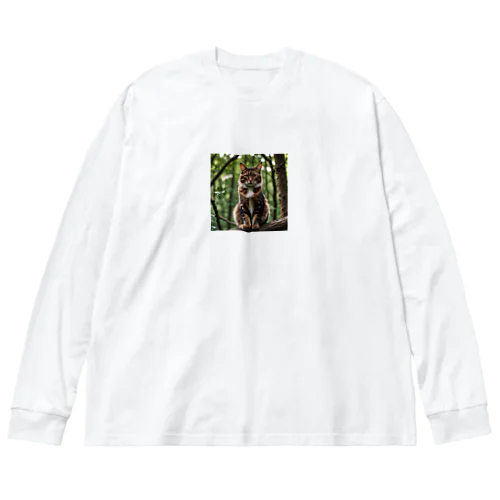 森の猫 Big Long Sleeve T-Shirt