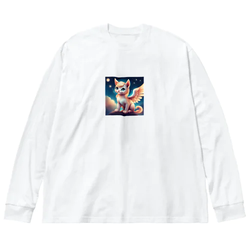 かわいいベガ猫のイラストグッズ Big Long Sleeve T-Shirt