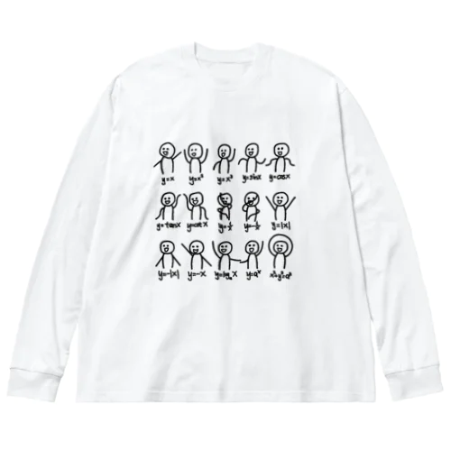 代数ダンスおかしい関数グラフ図科学数学方程式 Big Long Sleeve T-Shirt