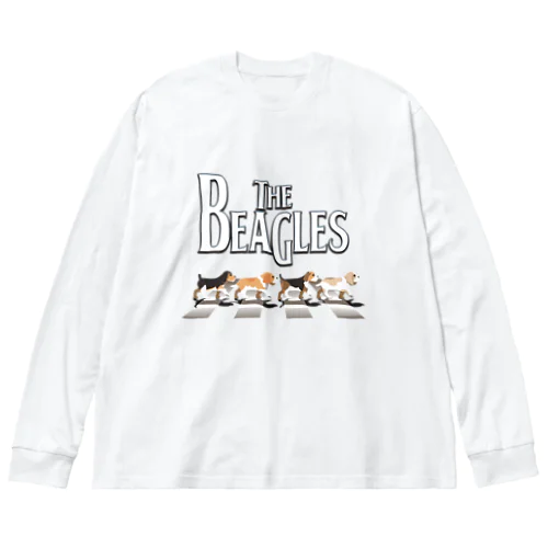 ビーグルス ビーグル犬 面白い ビーグル愛好家に トレーナー ビッグシルエットロングスリーブTシャツ