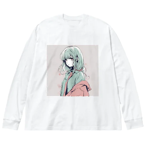 チョコミントレディ ビッグシルエットロングスリーブTシャツ