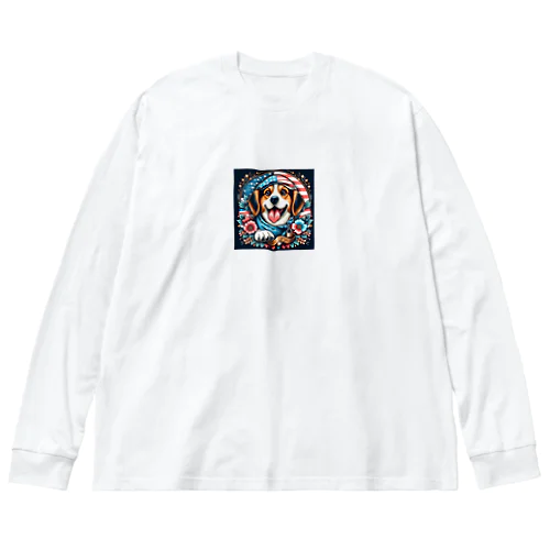 アメリカンな犬 Big Long Sleeve T-Shirt