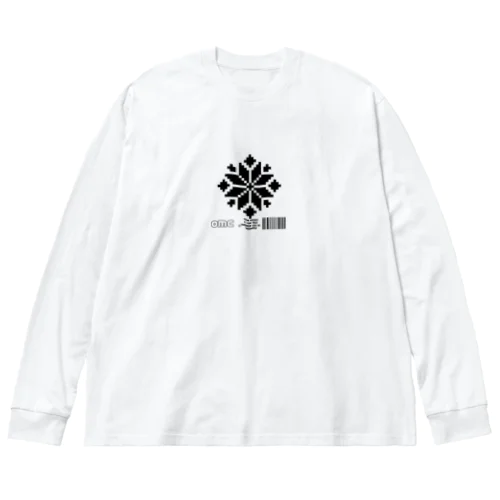 雪のドット結晶 Big Long Sleeve T-Shirt