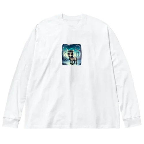 不気味で可愛いシマウマ001 Big Long Sleeve T-Shirt