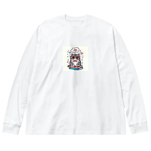 本上猫 ビッグシルエットロングスリーブTシャツ