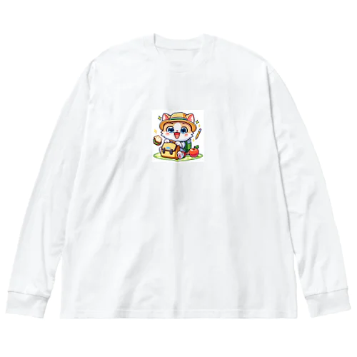 子猫の楽しみな遠足の準備 Big Long Sleeve T-Shirt