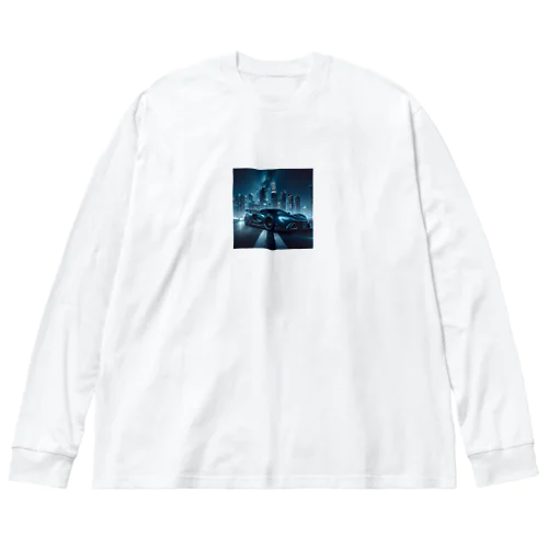 スポーツカーと夜景② Big Long Sleeve T-Shirt