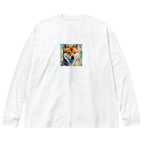 柴犬の幾何学 Big Long Sleeve T-Shirt