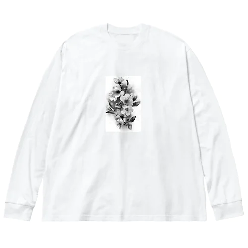 桜 ビッグシルエットロングスリーブTシャツ