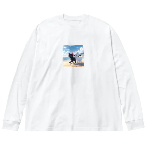 お散歩猫シリーズ Big Long Sleeve T-Shirt