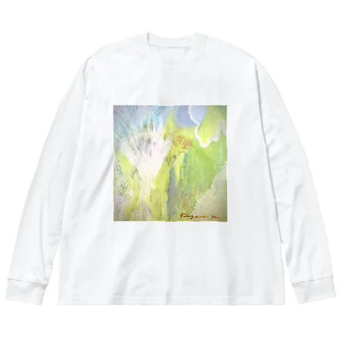 氷の世界に桜が咲く Big Long Sleeve T-Shirt